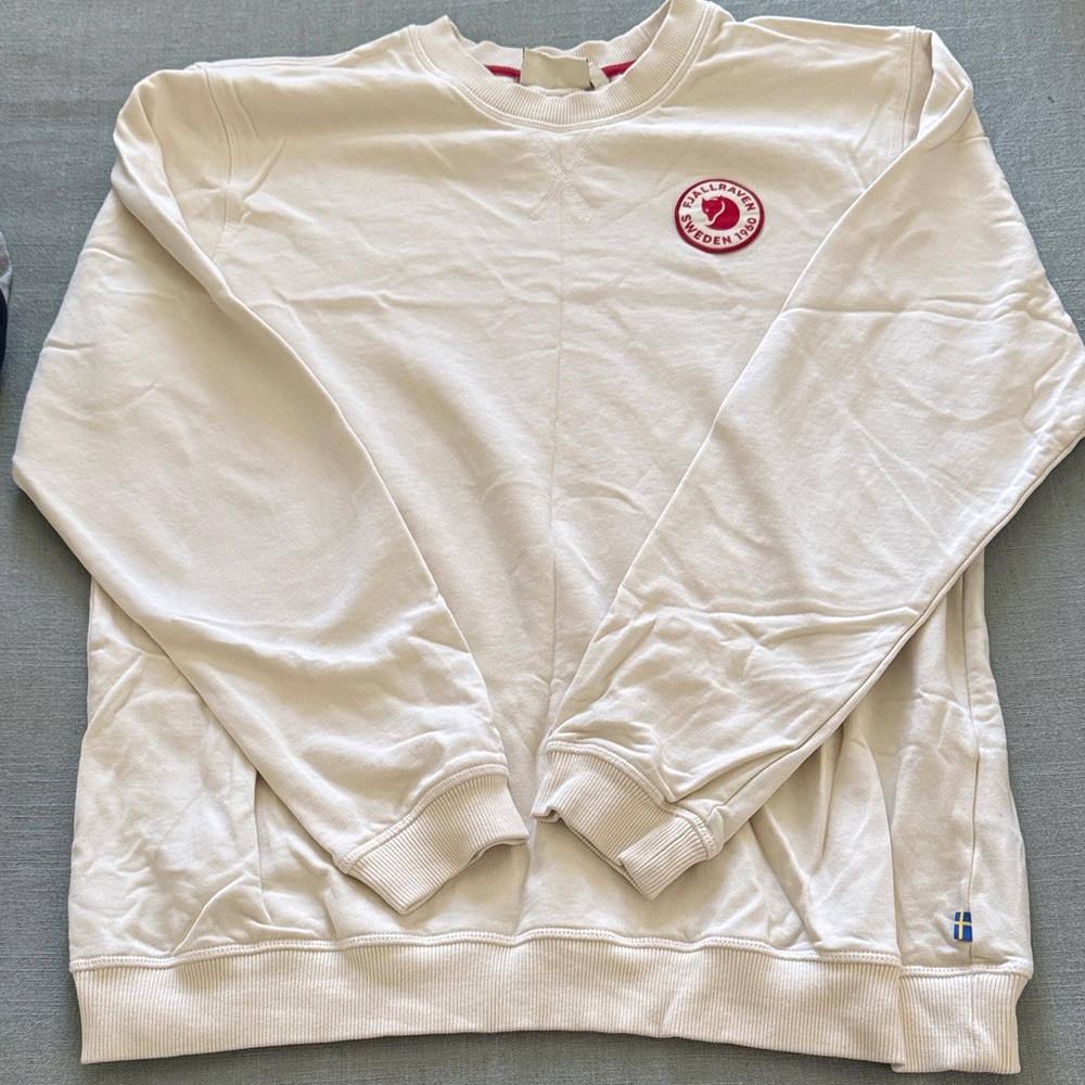 Fjallraven White Crewneck Sweater